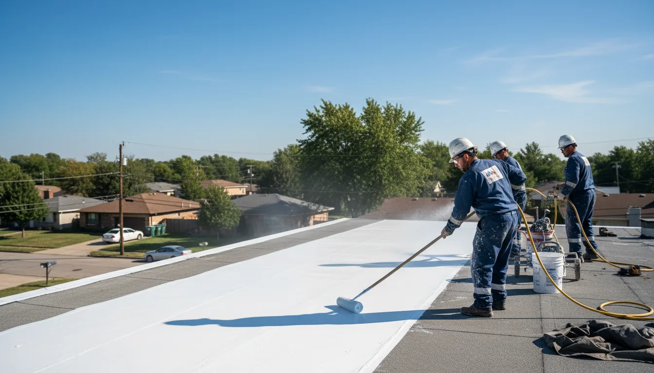 Commercial roof coating in Manson, NC near me
